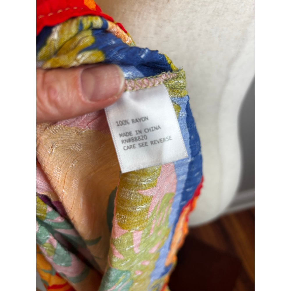 Women's Christian Siriano New York Tank Top XS beachy vacation boho Multicolor - Picture 6 of 6